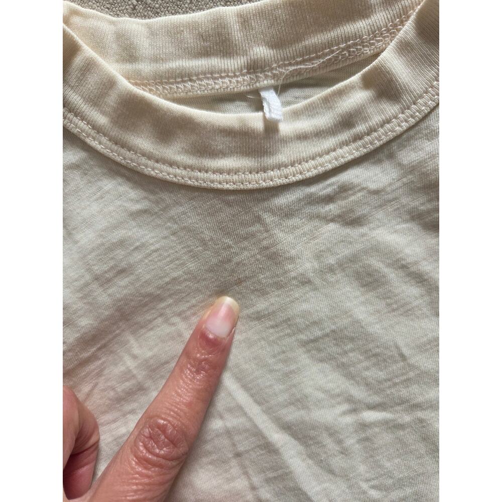 Mini Rodini Solid Ivory Tee - Picture 2 of 5